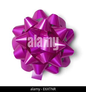 Klassische Schleife für Geschenke und gaben, Isolated on White Background. Stockfoto