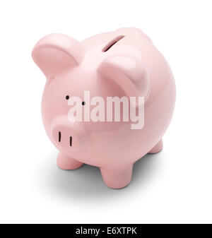 Klassische Schwein Bank, Isolated on White einen Hintergrund. Stockfoto