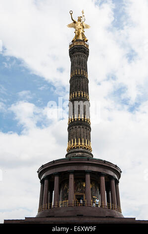 Deutschland, Deutschland, Berlin, Hauptstadt, Hauptstadt, Freiheitsstatue, Goldelse, Siegessaeule, Stockfoto