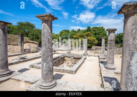 Glanum romanischen Stadt Ruinen bei St. Remy de Provence, Provence, Frankreich Stockfoto