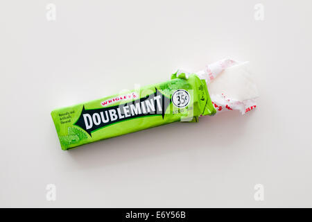 Doublemint Kaugummi, hergestellt von Wrigley Company, eine Abteilung von Mars, Inc. Stockfoto