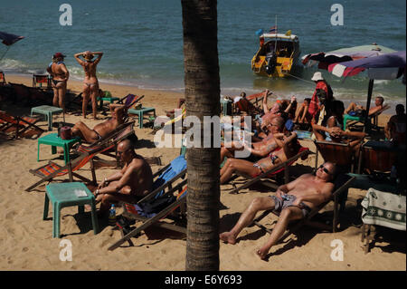 Strand von Pattaya Thailand Südostasien Foto: Pixstory / Alamy Stockfoto