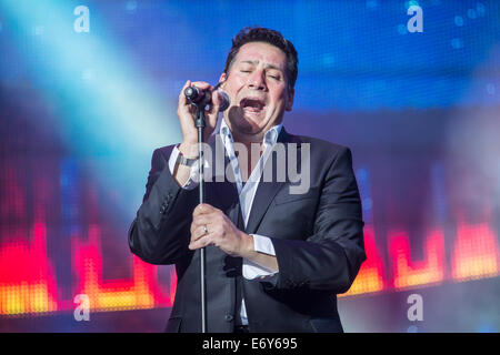 Tony Hadley tritt am Rücklauf - The 80's Festival - Capesthorne Nordhalle, Cheshire Stockfoto