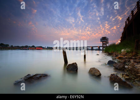 "Moon River" Ubonratchatani Provinz Thailand. Stockfoto