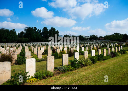 Ramleh Commonwealth War Graves Kommission Cemetery. Stockfoto