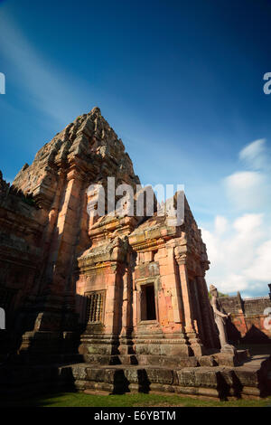 Prasat Phanom Rung Burg Felsen im Nordosten von Thailand. Stockfoto