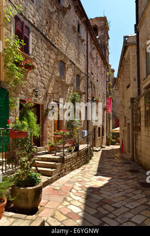 Alte Stadtmauer von Kotor, Montenegro Stockfoto