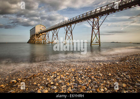 Selsey Rettungsstation Stockfoto