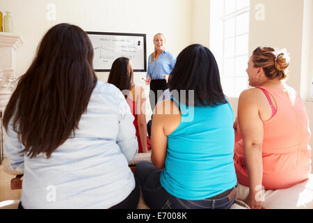 Gruppe von übergewichtigen Menschen, die Teilnahme an Diät Club Stockfoto