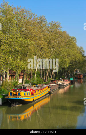 Frankreich, Toulouse, Canal du Midi, Stockfoto