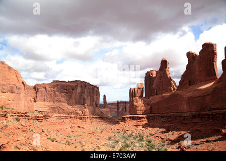 USA, Utah, Arches National Park, Fifth Avenue Stockfoto