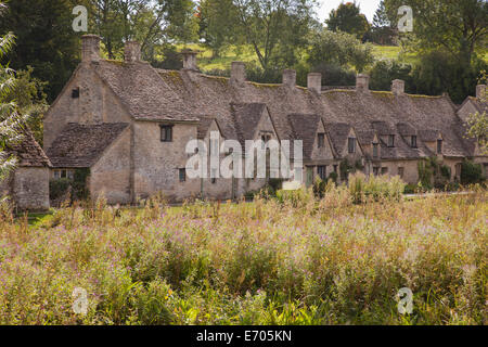 Arlington Row Weber Cottages, Bibury, Cotswolds, UK Stockfoto