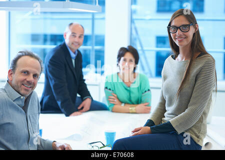 Porträt der Gruppe von Geschäftsleuten Stockfoto