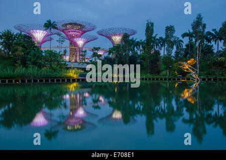 Gardens by the Bay am 8. März 2014 in Singapur. Stockfoto