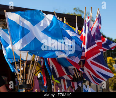 Flagge von England und Schottland Stockfoto