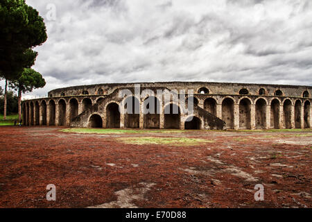 Antike Arena in Pompeji Stockfoto