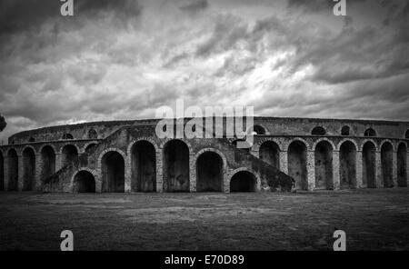 Antike Arena in Pompeji Stockfoto