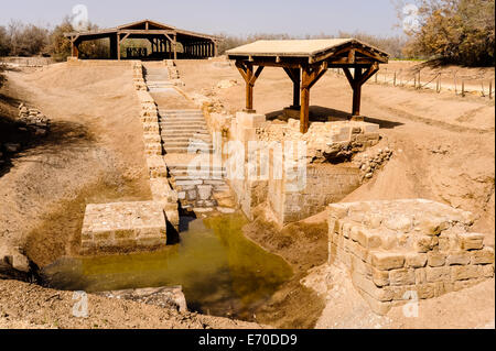 Jordanien. Bethany ist die Siedlung und die Region wo Johannes der Täufer lebte und getauft. Der Ort waren Jesus getauft worden sind, sollten. Stockfoto