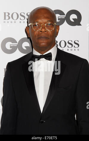 Samuel L Jackson kommt für die GQ Männer des The Jahr Awards 2014. Stockfoto