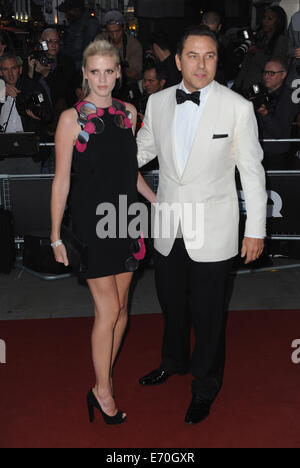 London, UK, UK. 2. Sep, 2014. David Walliams und Lara Stone kommt für die GQ Men of the Year Award am Royal Opera House. Bildnachweis: Ferdaus Shamim/ZUMA Draht/Alamy Live-Nachrichten Stockfoto