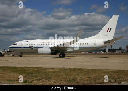 ROYAL AUSTRALIAN AIR FORCE BOEING BBJ Stockfoto