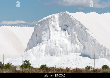 Saline in der Stadt Santa Pola. Es ist eine Küstenstadt in der Comarca Baix Vinalopo in der autonomen Gemeinschaft Valencia, Alicante gelegen Stockfoto