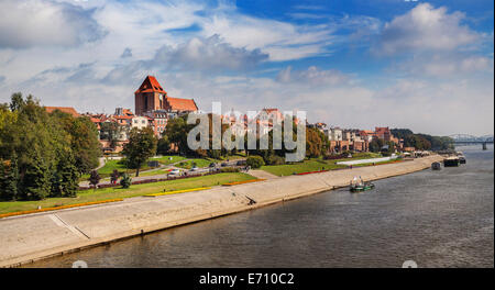 Panorama der Altstadt in Torun, Polen. Stockfoto