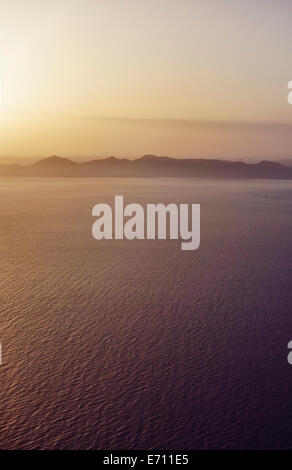 Luftaufnahme von Lanzarote Küste, Kanarische Inseln, Spanien Stockfoto