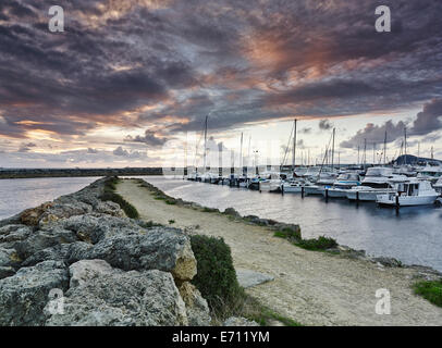 Yachten in der Marina, Fremantle, Western Australia Stockfoto