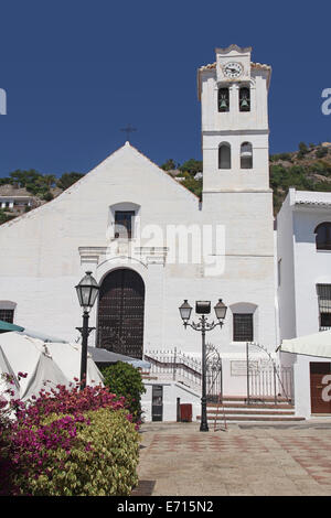 Iglesia de San Antonio de Padua, Frigiliana, Spanien Stockfoto