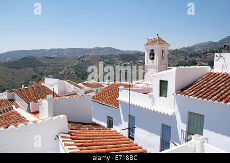 Frigiliana - schöne weiße Stadt in Andalusien, Costa Del Sol, Spanien Stockfoto