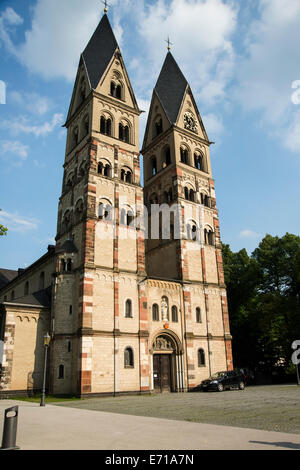 Die Basilika von St. Castor ist die älteste Kirche in Koblenz im deutschen, Koblenz, Koblenz, Deutschland, Europa Stockfoto