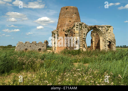 Abtei St Benet. St Benets Abbey Gatehouse Ludham, North Norfolk. HOMER SYKES AUS DEN 2014 2010ER JAHREN Stockfoto