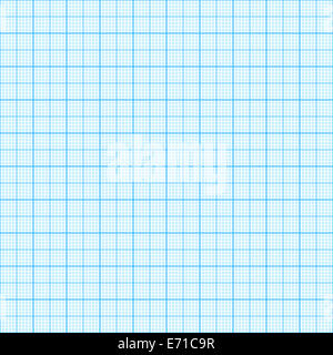 Millimeterpapier, Bild, nahtlose Hinterg Und blau Stockfoto