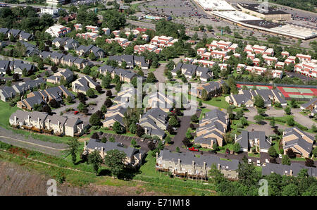 Vorstadtgehäuse Antenne, New Jersey Stockfoto