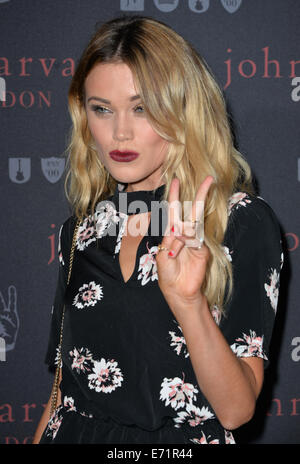 London, UK. 3. Sep, 2014.   Kara Rose Marshall besucht, als John Varvatos starten ihren ersten europäischen Store in London, am 3. September 2014 in London, England. Bildnachweis: Siehe Li/Alamy Live News Stockfoto