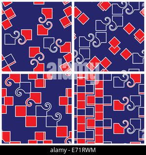 Abstrakte Muster-Set Stockfoto