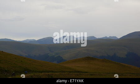 ATVs in schönen Landschaften fahren. Stockfoto