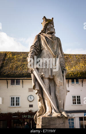 Statue von König Alfred dem großen Pewsey Wiltshire UK Stockfoto