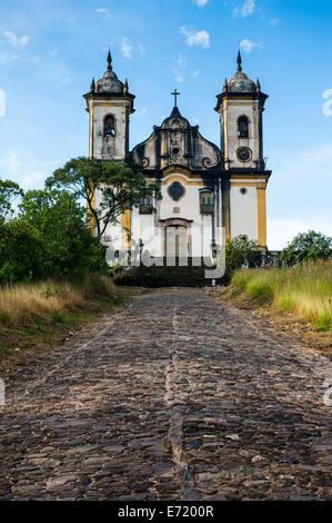 Kirche von São Francisco de Paula, Ouro Preto, UNESCO-Weltkulturerbe, Minas Gerais, Brasilien Stockfoto