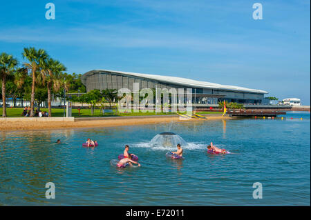 Öffentlicher Strand im Zentrum von Darwin, Northern Territory, Australien Stockfoto