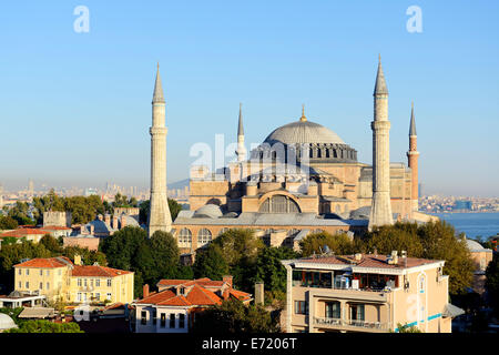 Hagia Sophia, Ayasofya, UNESCO-Weltkulturerbe, europäische Seite, Istanbul, Türkei Stockfoto