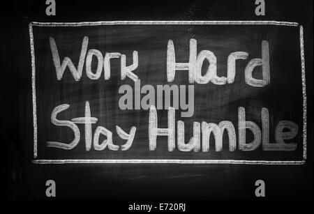 Konzept, handschriftlich mit Kreide - Farbbild Stockfoto