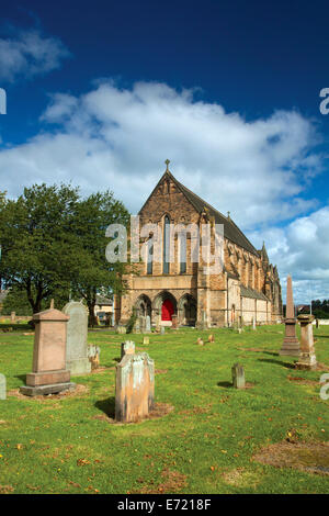 Govan Old Parish Church, auch bekannt als Govan Old Kirk, sitzen am Ufer des Flusses Clyde, Govan Glasgow Stockfoto