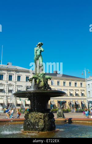 Meerjungfrau-Statue Havis Amanda, von Ville Vallgren, Kauppatori, wichtigsten Marktplatz, zentral-Helsinki, Finnland, Europa Stockfoto