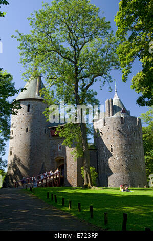 Castell Coch, Tongwynlais, Cardiff, Südwales, UK. Stockfoto