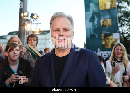 Hamburg, Deutschland. 3. Sep, 2014. Deutscher Musiker Herbert Groenemeyer besucht die Premiere des Films "A Most Wanted Man", niederländische Regisseur Anton Corbijn, in Hamburg, Deutschland, 3. September 2014. Foto: Axel Heimken/Dpa/Alamy Live News Stockfoto