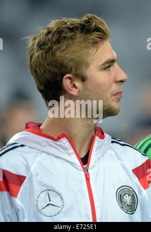 Gerresheim, Deutschland. 3. Sep, 2014. Deutschlands Christoph Kramer ist im Bild vor den internationalen Fußball Spiel zwischen Deutschland und Argentinien in Gerresheim, Deutschland, 3. September 2014. Foto: Federico Gambarini/Dpa/Alamy Live News Stockfoto