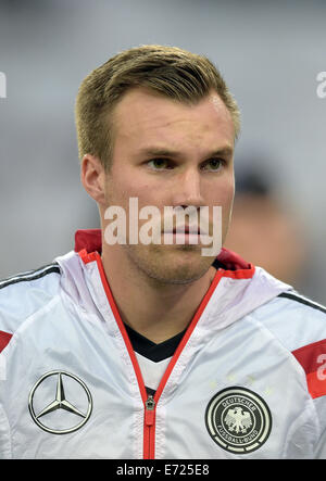 Gerresheim, Deutschland. 3. Sep, 2014. Kevin Großkreutz Deutschlands ist im Bild vor den internationalen Fußball Spiel zwischen Deutschland und Argentinien in Gerresheim, Deutschland, 3. September 2014. Foto: Federico Gambarini/Dpa/Alamy Live News Stockfoto