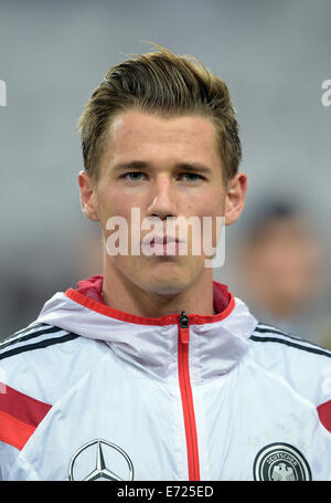 Gerresheim, Deutschland. 3. Sep, 2014. Deutschlands Erik Durm ist im Bild vor den internationalen Fußball Spiel zwischen Deutschland und Argentinien in Gerresheim, Deutschland, 3. September 2014. Foto: Federico Gambarini/Dpa/Alamy Live News Stockfoto